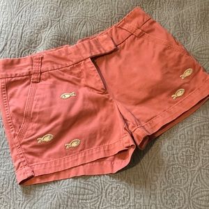 Jcrew Salmon Shorts with Fish detail